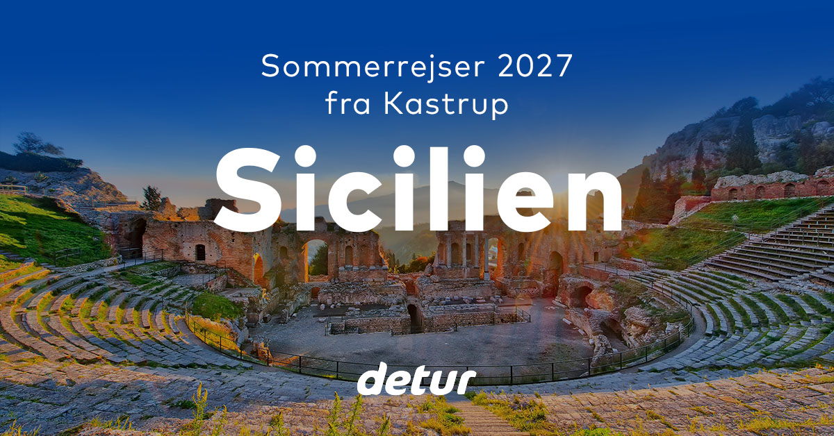 Rejser til Sicilien fra Kastrup